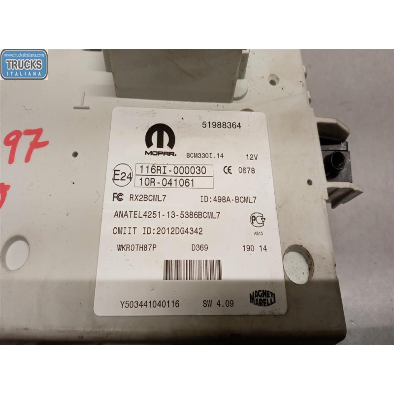 FIAT CENTRALINA MOTORE FIAT F.500L 2012> usato