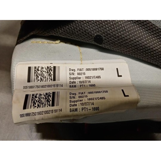 CURTAIN AIRBAG LEFT FIAT F.500L 2012> used