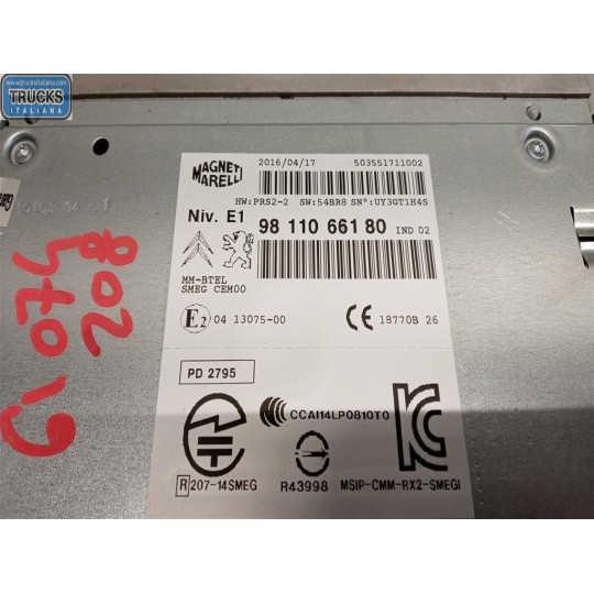 AUTORADIO PEUGEOT 208 2015>2019 usato