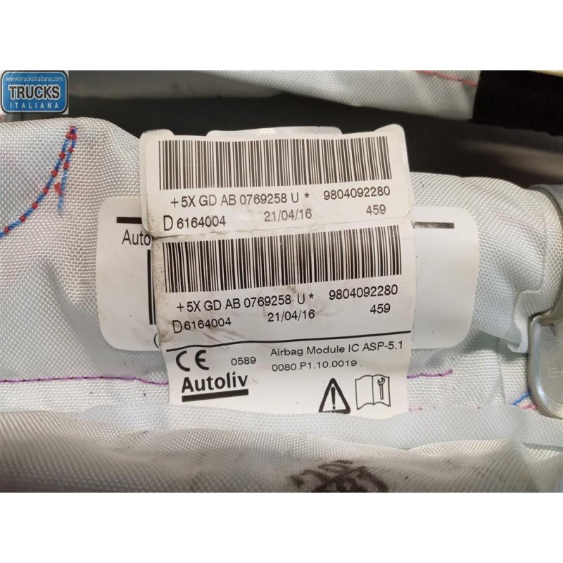 PEUGEOT RIGHT ROOF AIR BAG PEUGEOT 208 2015>2019 used