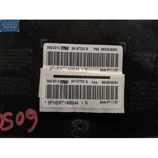 AIR BAG LATERALE DESTRO CITROEN C3 2013>2016 usato