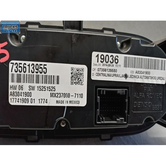 AC CONTROL UNIT FIAT F.500L 2012> used