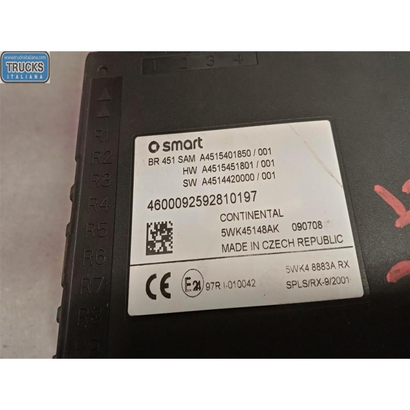 SMART CENTRALINA MOTORE SMART Fortwo 2007>2015 usato