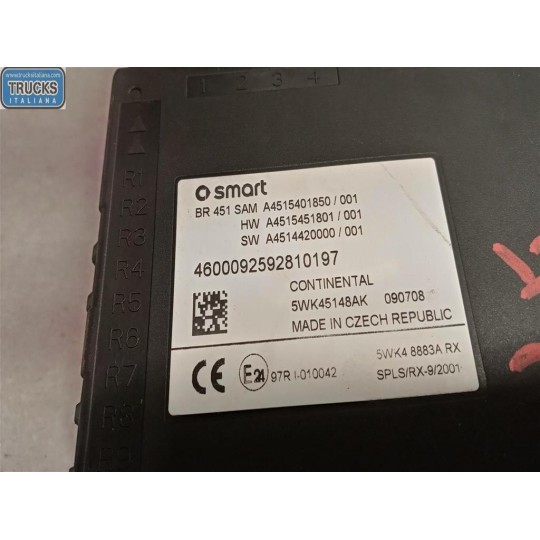 CENTRALINA MOTORE SMART Fortwo 2007>2015 usato