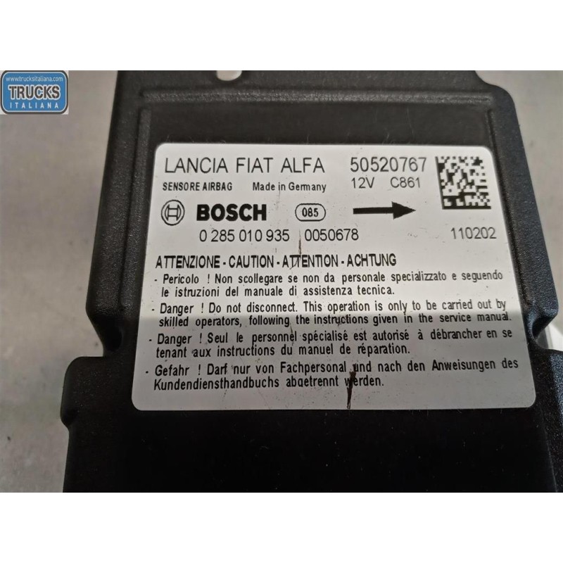 ALFA ROMEO AIR BAG UNIT ALFA ROMEO Giulietta 2010>2016 used
