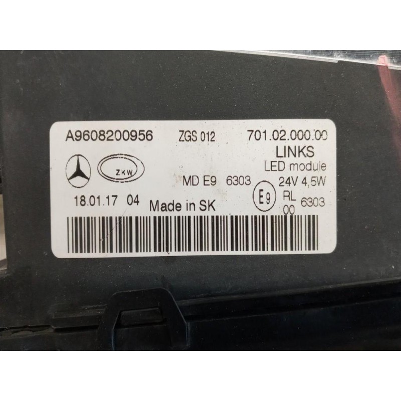 MERCEDES-BENZ truck FARO ANT LED SINISTRO MERCEDES-BENZ truck Actros euro 6 2014>2021 usato