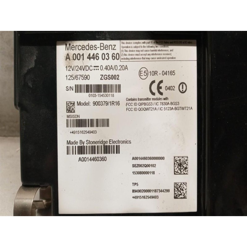 MERCEDES-BENZ truck CENTRALINE VARIE MERCEDES-BENZ truck Actros euro 6 2014>2021 usato