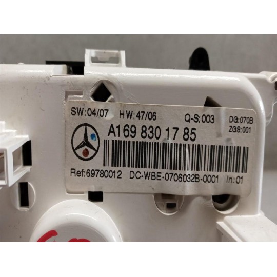 AC CONTROL UNIT MERCEDES-BENZ Classe A (W169) 2004>2008 used