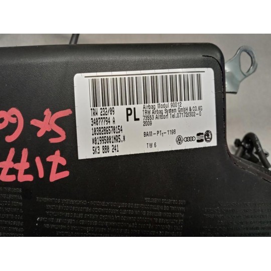 AIR BAG LATERALE SINISTRO VOLKSWAGEN Golf 6 2008>2012 usato