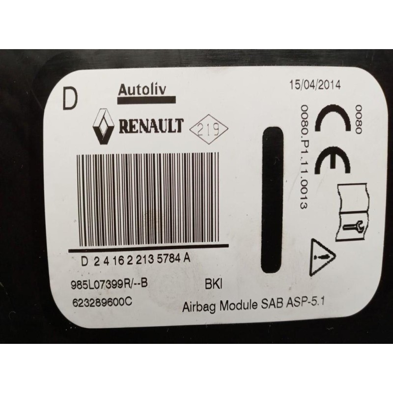 RENAULT AIR BAG LATERALE DESTRO RENAULT Megane 2014>2016 usato