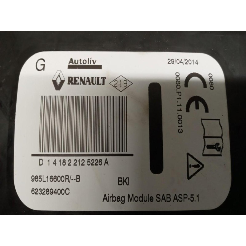 RENAULT CURTAIN AIRBAG LEFT RENAULT Megane 2014>2016 used