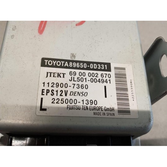 VARIOUS CONTROL UNITS  TOYOTA Yaris 2011>2014 used