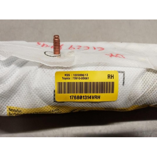 AIR BAG LATERALE DESTRO TOYOTA Yaris 2011>2014 usato