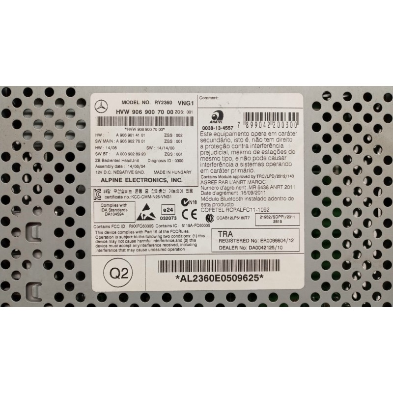 VOLKSWAGEN van AUTORADIO VOLKSWAGEN van Crafter 2006>2016 usato