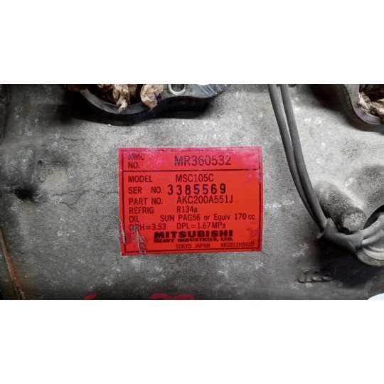 COMPRESSORE ARIA CONDIZIONATA MITSUBISHI Pajero Sport 1999> usato