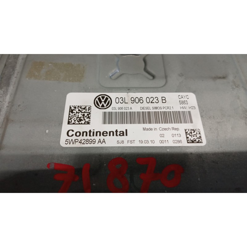 VOLKSWAGEN ENGINE UNIT VOLKSWAGEN Golf 6 2008>2012 used