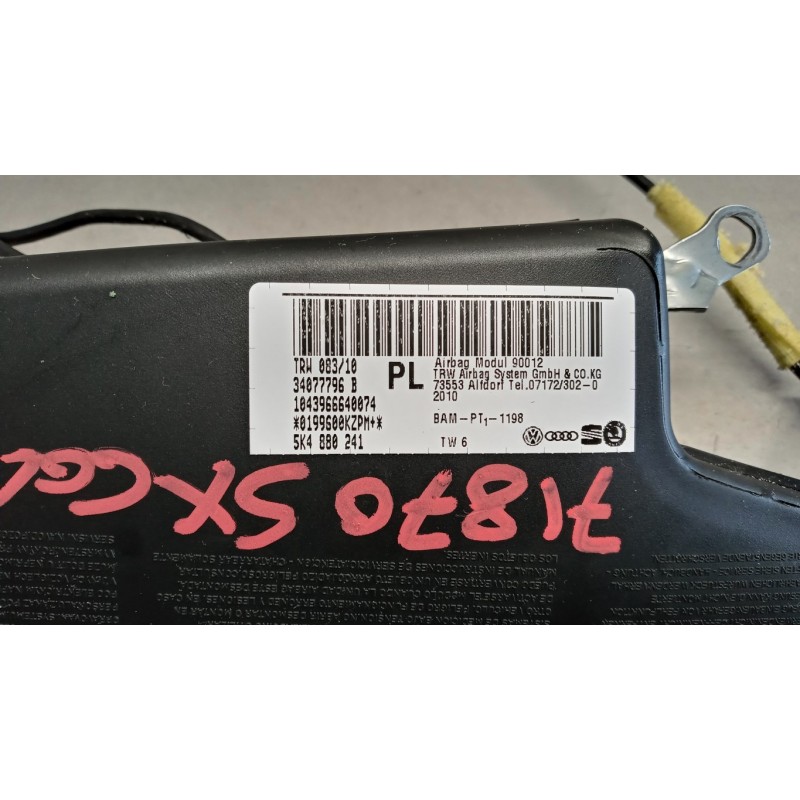 VOLKSWAGEN CURTAIN AIRBAG LEFT VOLKSWAGEN Golf 6 2008>2012 used