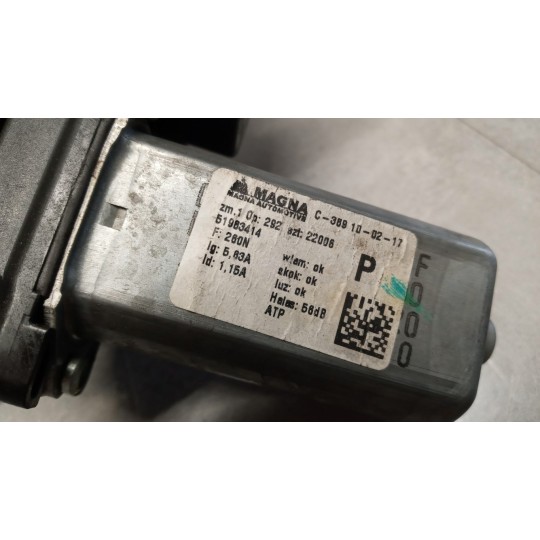 ALZA VETRI ANTERIORI DESTRO ALFA ROMEO Mito 2013> usato