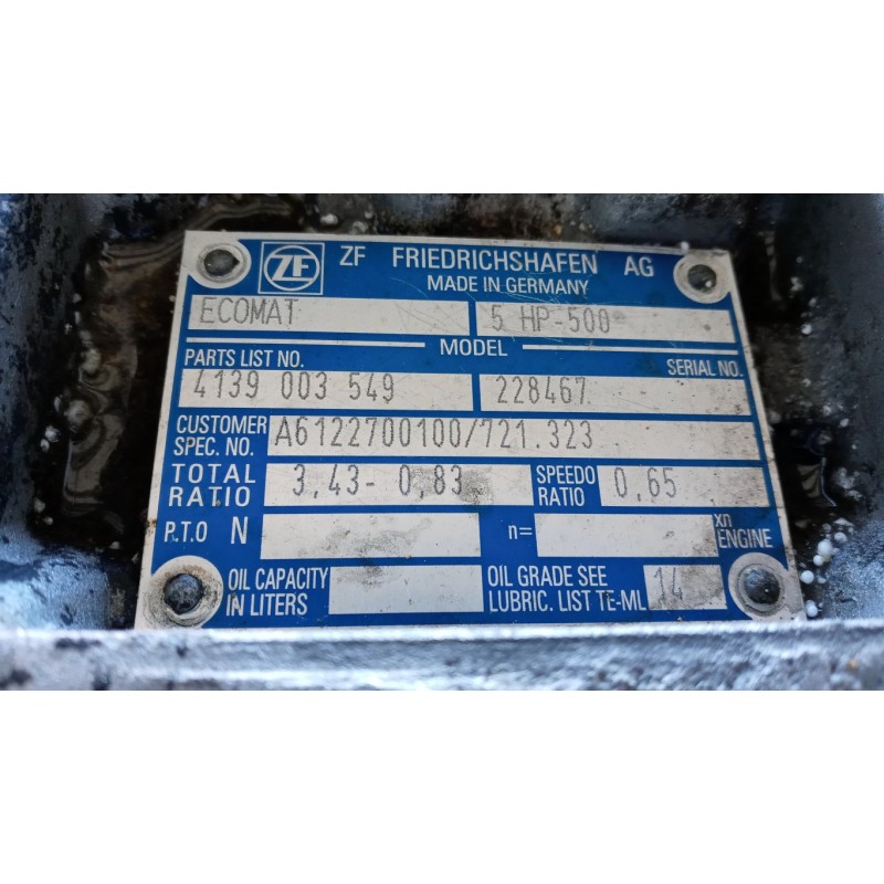 MERCEDES BUS AUTOMATIC GEARBOXES  MERCEDES BUS O405 BUS used