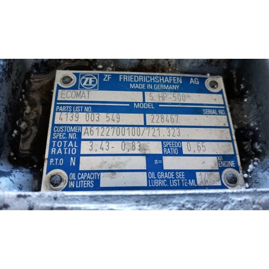 AUTOMATIC GEARBOXES  MERCEDES BUS O405 BUS used