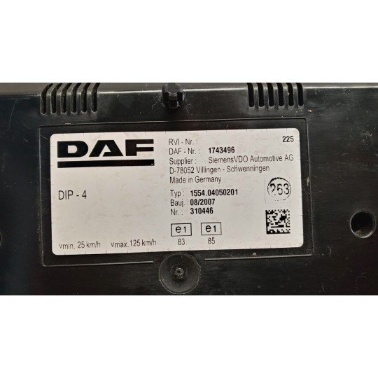 INSTRUMENT PANEL DAF XF105 used