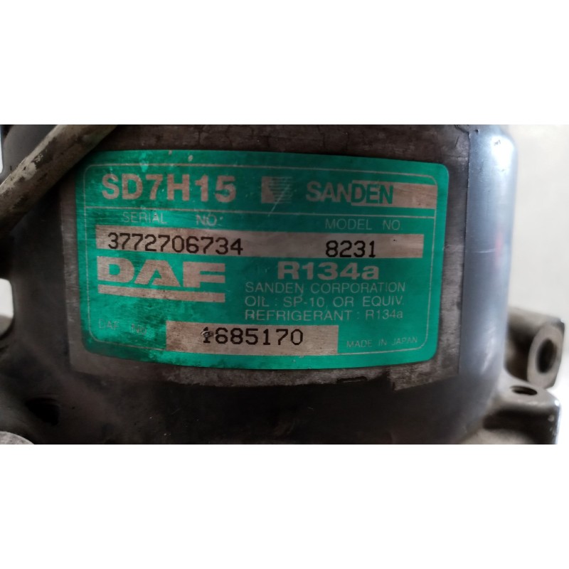 DAF AIR CONDITIONER COMPRESSOR DAF XF105 used