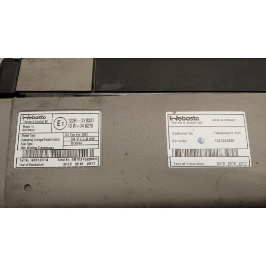 WEBASTO RENAULT truck T 2014> usato