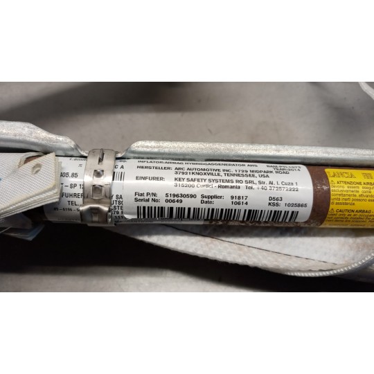 AIR BAG TETTO DESTRO FIAT F.500L 2012> usato