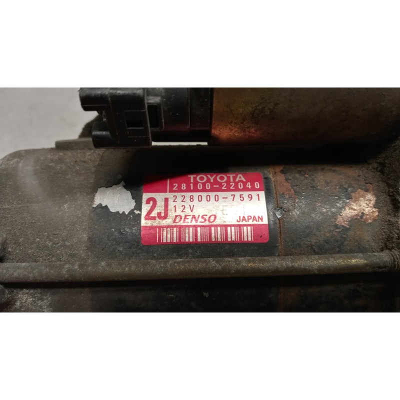 TOYOTA STARTER MOTOR TOYOTA Corolla Verso 2002>2004 used