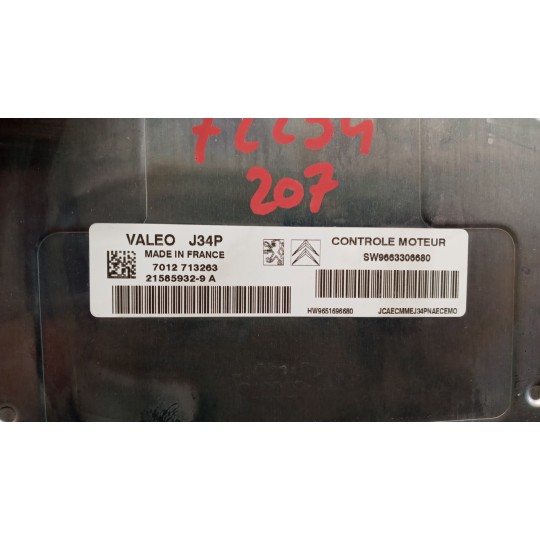 CENTRALINA MOTORE PEUGEOT 207 2006>2009 usato