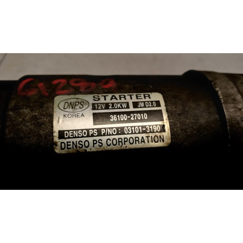 HYUNDAI STARTER MOTOR HYUNDAI Santa Fe 2006>2009 used