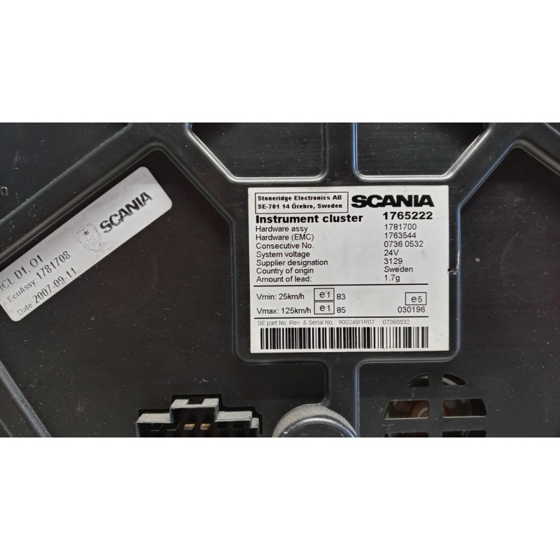 SCANIA INSTRUMENT PANEL SCANIA Serie R 2005> used