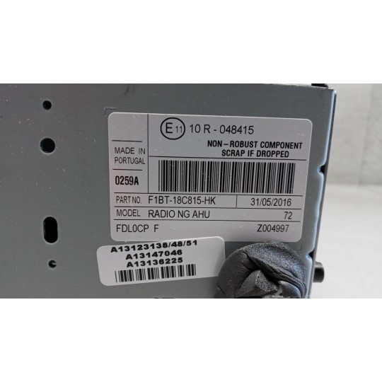 CAR RADIO FORD van Transit/Tourneo Connect 2013> used