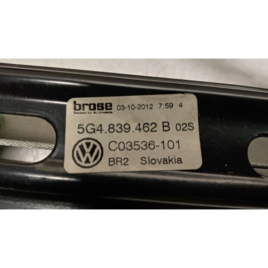 BACK RIGHT POWERED WINDOWS VOLKSWAGEN Golf 7 2012>2016 used