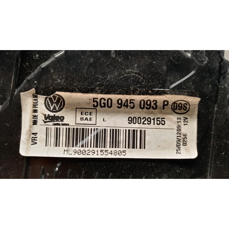 VOLKSWAGEN FARO POSTERIORE INTERNO SINISTRO VOLKSWAGEN Golf 7 2012>2016 usato