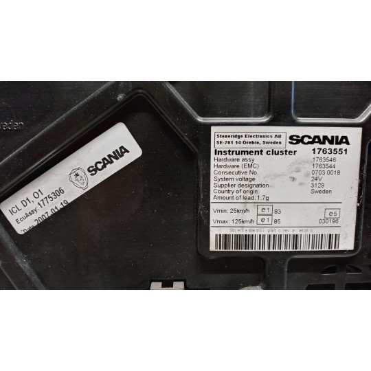 QUADRO STRUMENTI SCANIA Serie R 2005> usato