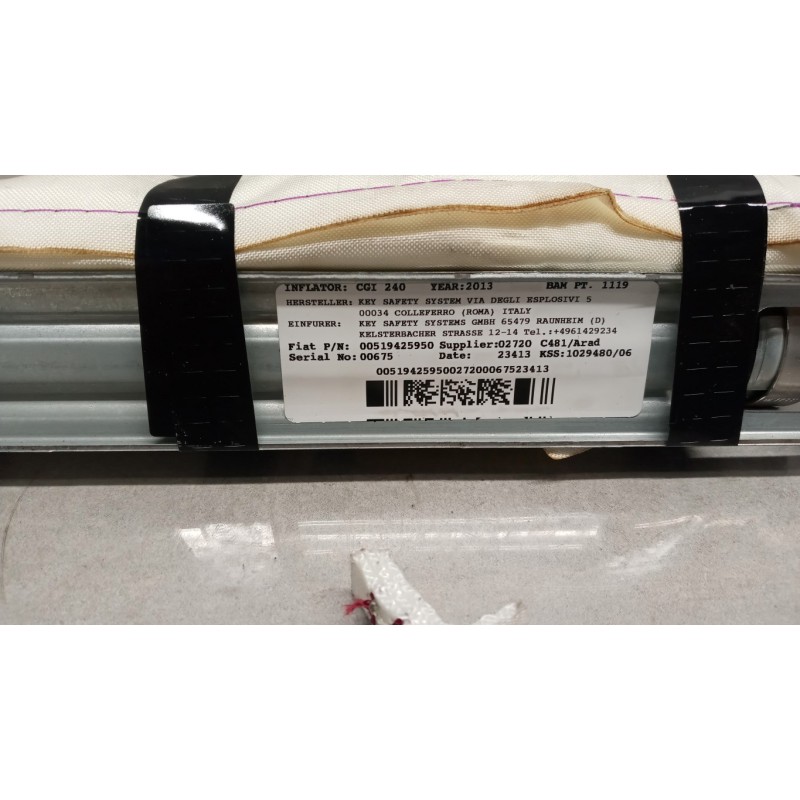 LANCIA RIGHT ROOF AIR BAG LANCIA Ypsilon 2011>2015 used