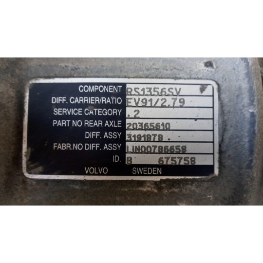 ASSALE POSTERIORE VOLVO truck FH13 usato