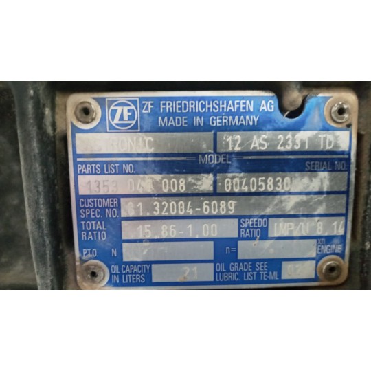 CAMBIO MAN TG-A 2000>2007 usato