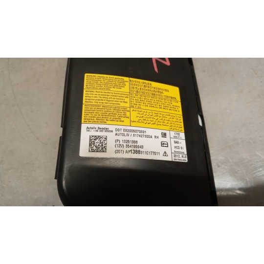 CURTAIN AIRBAG RIGHT  OPEL Zafira C 2011>2016 used
