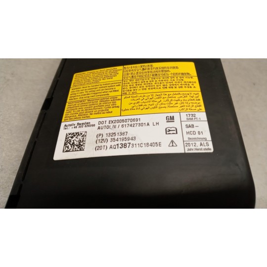 AIR BAG LATERALE SINISTRO OPEL Zafira C 2011>2016 usato