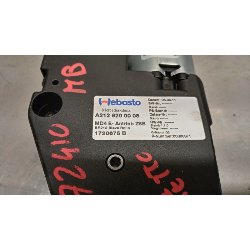 MERCEDES-BENZ SUNROOF MOTOR  MERCEDES-BENZ Classe E (W/S212) 2009>2012 used