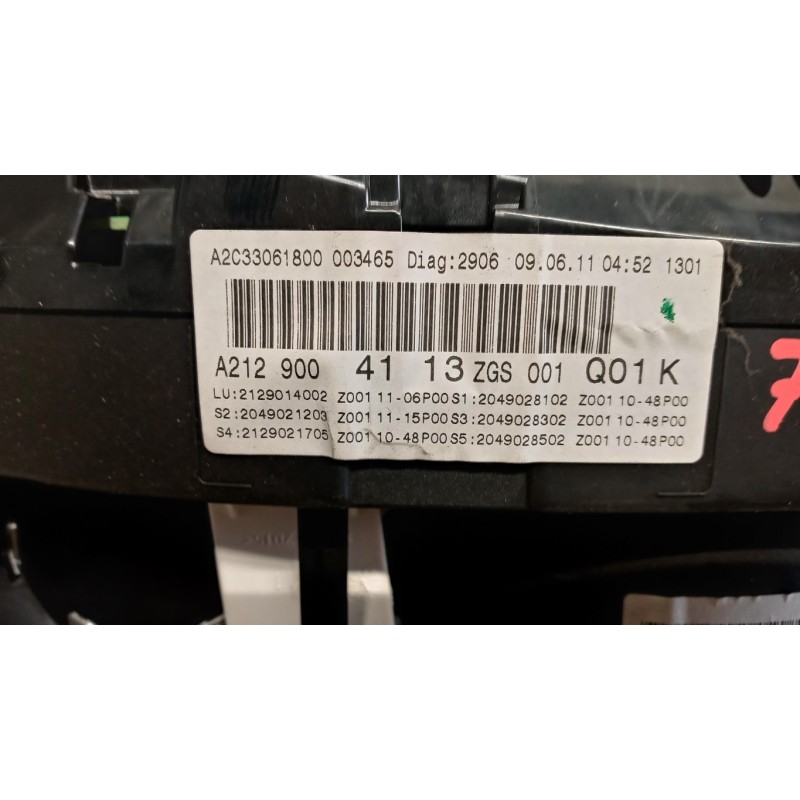 MERCEDES-BENZ INSTRUMENT PANEL MERCEDES-BENZ Classe E (W/S212) 2009>2012 used