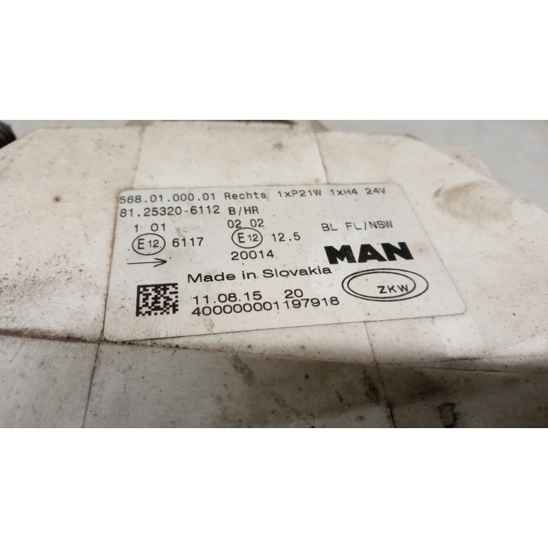 MAN RIGHT FOG LIGHT LAMP MAN TGM used
