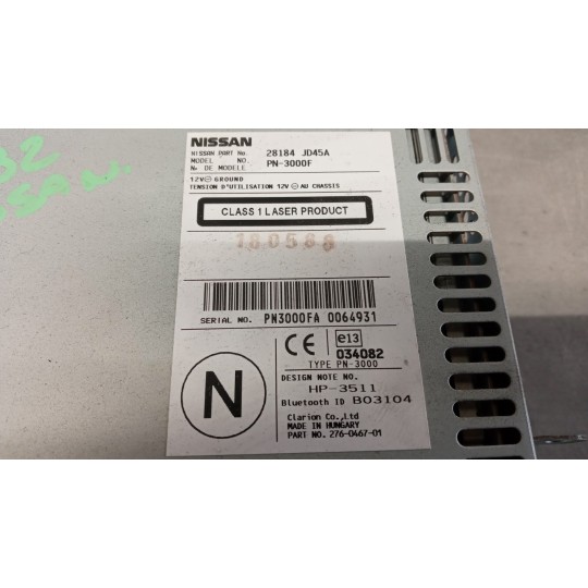 AUTORADIO NISSAN Qashqai+2 2008>2010 usato