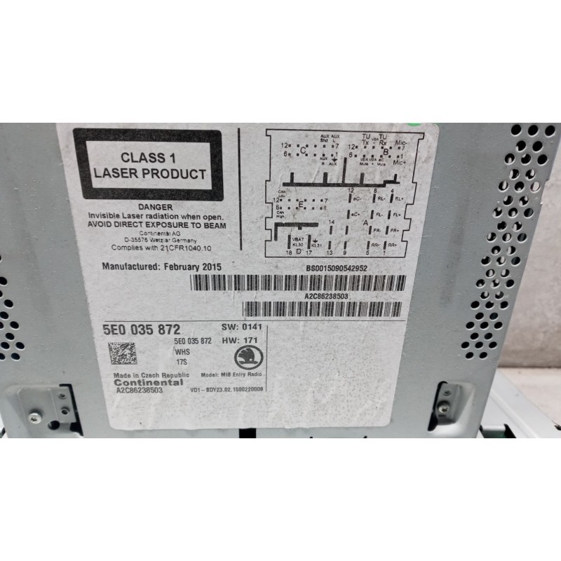 SKODA CAR RADIO SKODA Octavia 2013> used