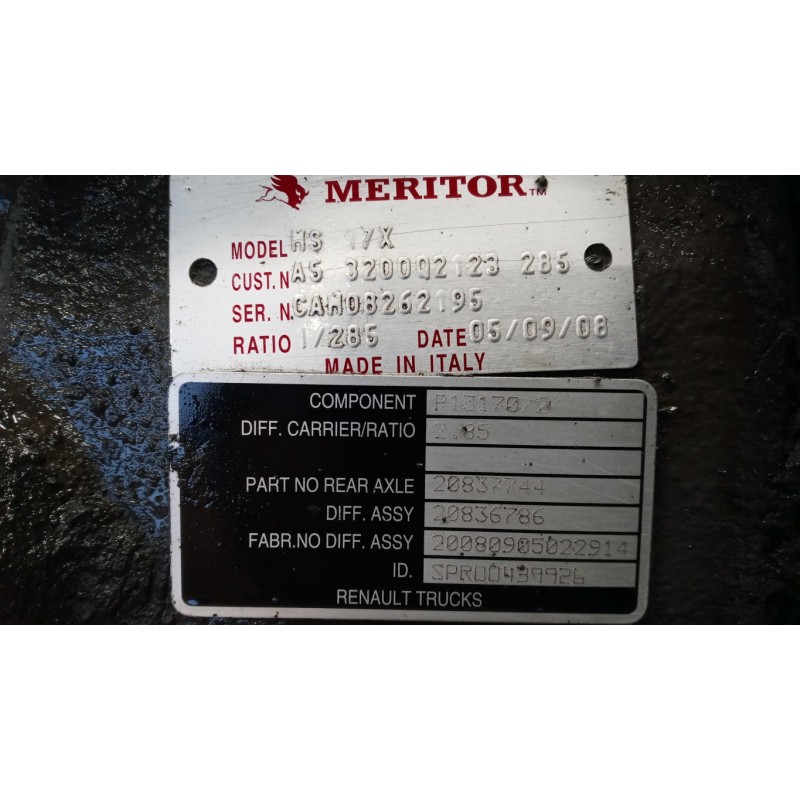 RENAULT truck GRUPPO DIFFERENZIALE POSTERIORE RENAULT truck Premium 2005>2013 usato