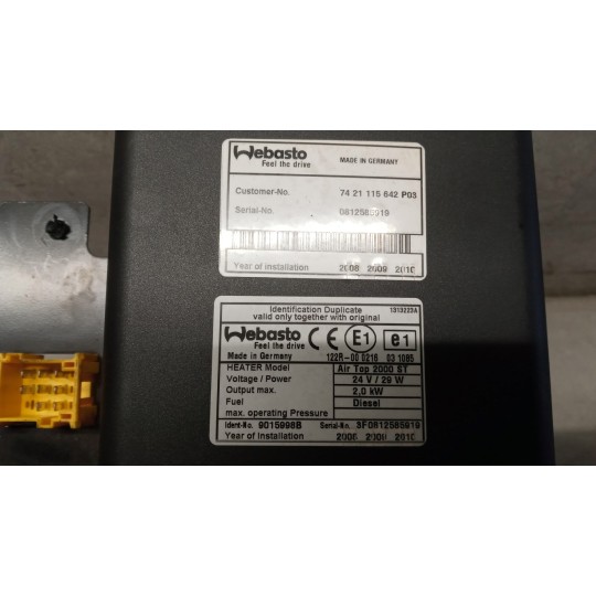 WEBASTO RENAULT truck Premium 2005>2013 usato