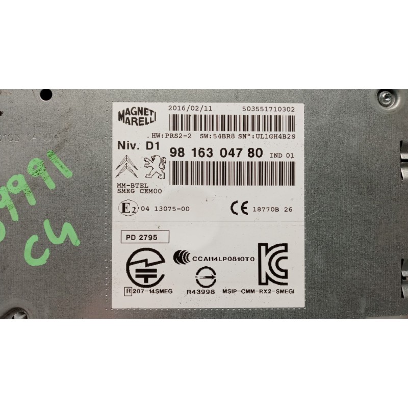 CITROEN CAR RADIO CITROEN C4 Grand Picasso 2013>2018 used