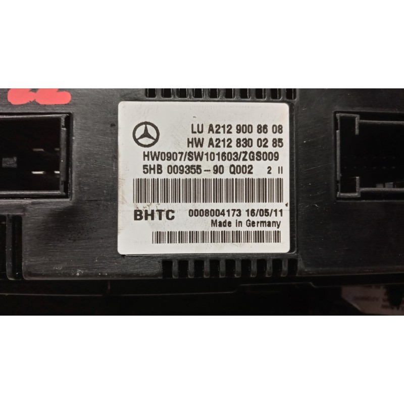 MERCEDES-BENZ AC CONTROL UNIT MERCEDES-BENZ Classe E (W/S212) 2009>2012 used